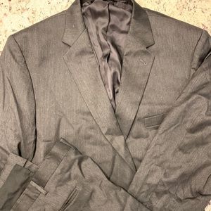 Jos A Bank grey wool suit
